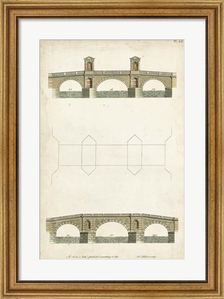 Framed Design for a Bridge I Print