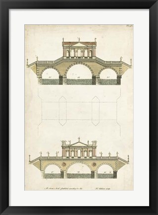 Framed Design for a Bridge II Print