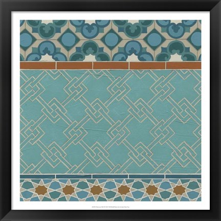 Framed Moroccan Tile II Print