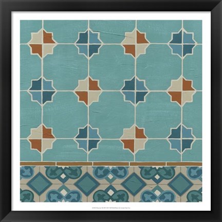 Framed Moroccan Tile III Print