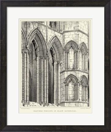 Framed Gothic Detail V Print