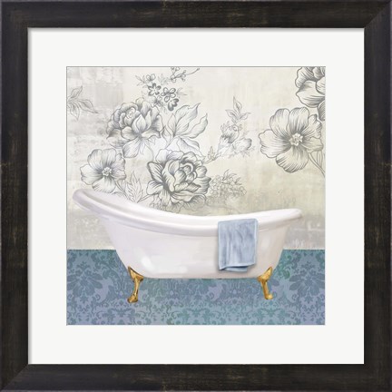 Framed Garden Bath II Print