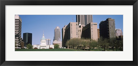 Framed Government building in a city, Old Courthouse, St. Louis, Missouri Print