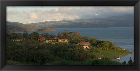 Framed High angle view of houses in a village, Guanacaste, Costa Rica Print