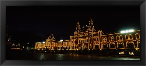 Framed Red Square at Night, Moscow, Russia Print