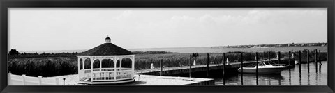 Framed Shore Panorama V Print