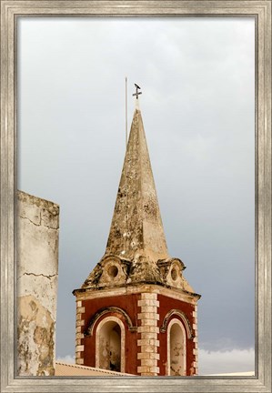 Framed Africa, Mozambique, Island. Steeple at the Governors Palace chapel. Print