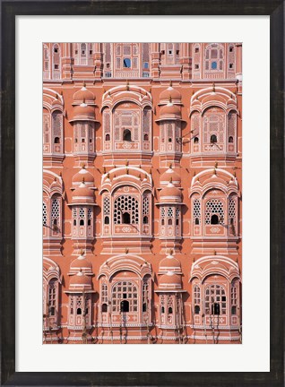 Framed Hawa Mahal (Palace of Winds), Jaipur, Rajasthan, India Print