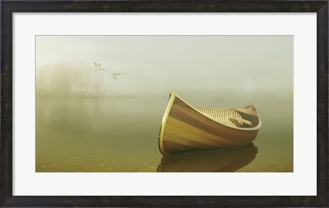Framed Alone in the Mist 2 Print