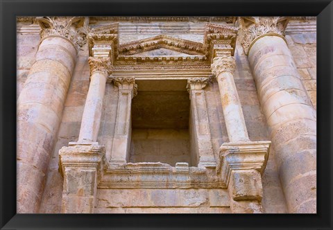 Framed Ancient Jerash Gate, Amman, Jordan Print