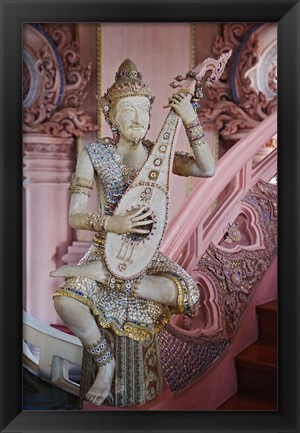 Framed Figure on The Stairway to Heaven, Erawan Museum in Samut Prakan, Bangkok, Thailand Print