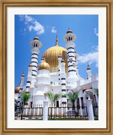 Framed Malaysia, Peninsular Malaysia, Perak, Kuala Kangsar, Ubudiah Mosque Print