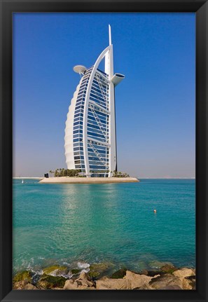 Framed Burj Al Arab Hotel, Dubai, United Arab Emirates Print