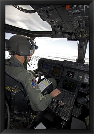 Framed Pilot in a CV-22 Osprey Print