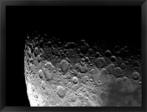 Framed Lunar Craters Clavius, Moretus, and Maginus Print