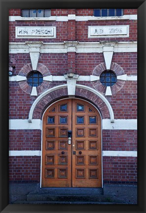 Framed Entrance to old Dunedin Prison (1896), Dunedin, South Island, New Zealand Print