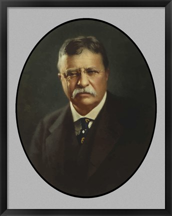 Framed President Theodore Roosevelt Print