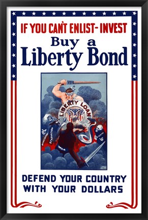 Framed Buy A Liberty Bond Print