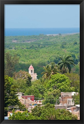 Framed Cuba, Trinidad from Palacio Brunet tower Print