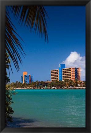 Framed Cuba, Matanzas, Varadero Beach, Hotel Playa Caleta Print