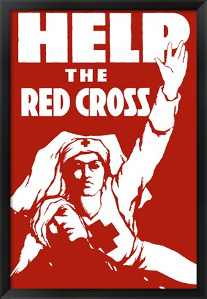Framed Help the Red Cross Print