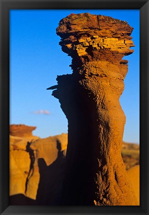 Framed Sandstone rock, Dinosaur Provincial Park, Alberta Print