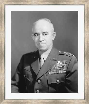 Framed General Omar Nelson Bradley (digitally restored, WWI) Print