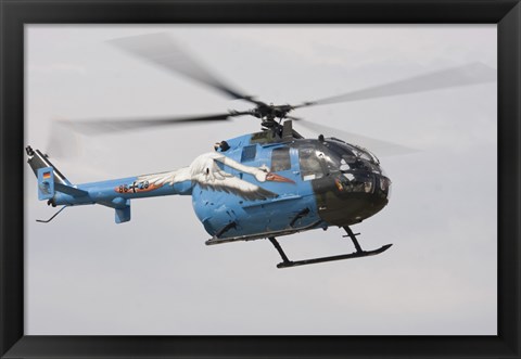 Framed Bolkow Bo-105 Liaison Helicopter of the German Army Print