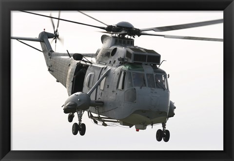 Framed SH-3D Sea King Helicopter of the Spanish Navy Print