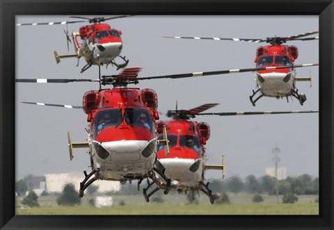 Framed Indian Air Force Dhruv Helicopters Print