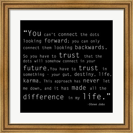 Framed Trust Quote Print