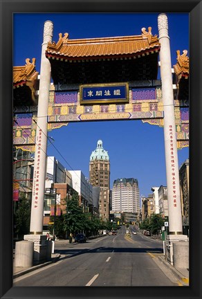 Framed Chinatown, Vancouver, British Columbia, Canada Print