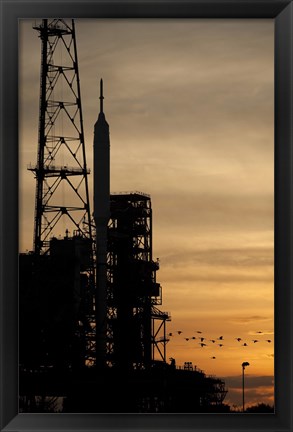 Framed Ares I-X rocket is seen on the Launch Pad Print