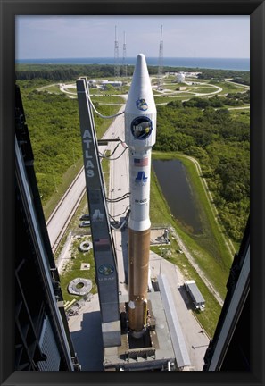 Framed Atlas V rocket on the Launch Pad at Cape Canaveral Air Force Station, Florida Print