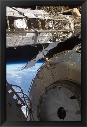 Framed Components of the International Space Station Print