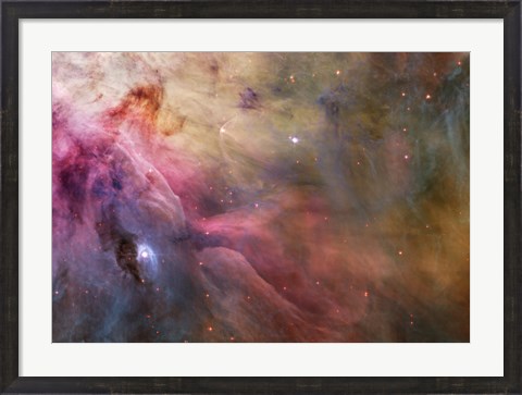 Framed Abstract Art Found in the Orion Nebula Print