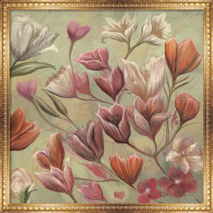 Framed Floral Paradise Print