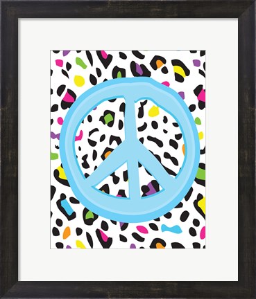 Framed Leopard Peace 2 Print