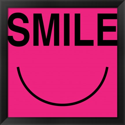 Framed Smile - Pink Print