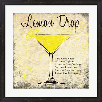 Framed Lemon Drop Print