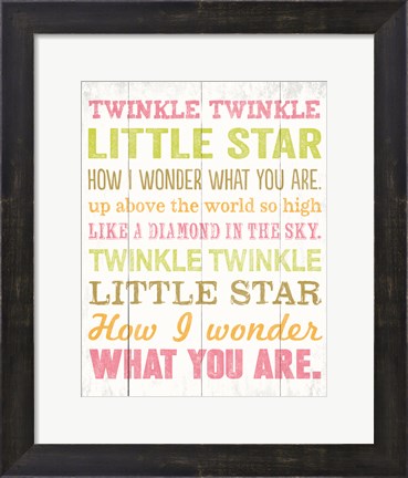 Framed Twinkle Twinkle 1 Print