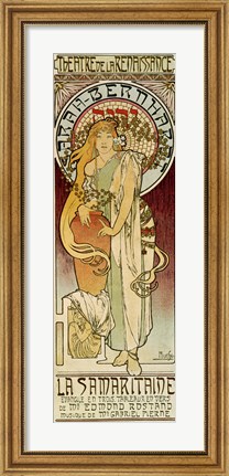 Framed La Samaritaine, Paris 1894 Print