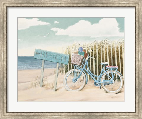 Framed Beach Cruiser II Crop Print