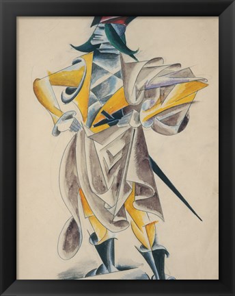 Framed Soldier, 1920 Print