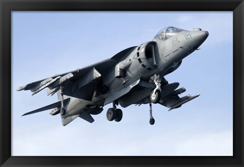 Framed AV-8B Harrier Print