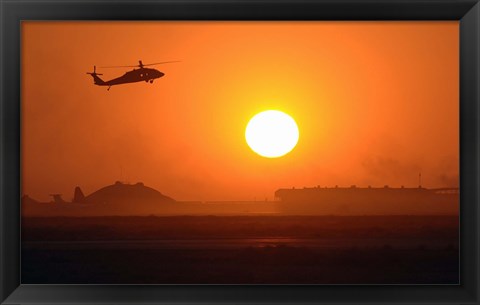 Framed Army Blackhawk Helicopter Print