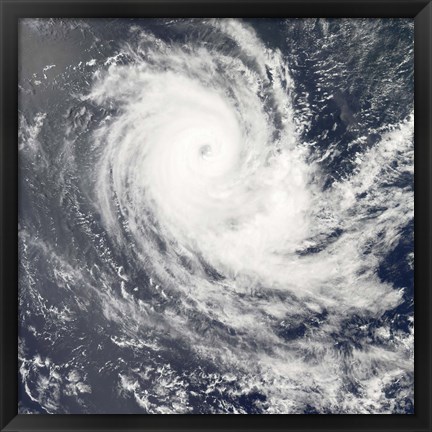 Framed Tropical Cyclone Carina Print