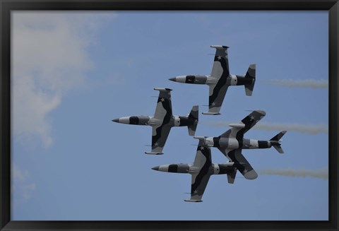 Framed Black Diamond Jet Team Print