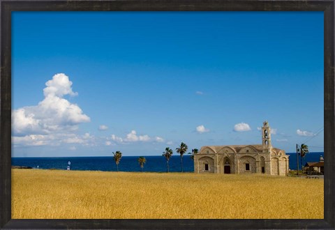 Framed Cyprus, Karpas peninsula, Ayios Thyrsos church Print