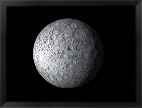 Framed Ceres, a large Asteroid Print